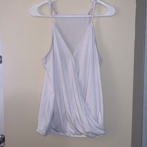 Deep V Neck Wrap Spaghetti Strap Tank Top